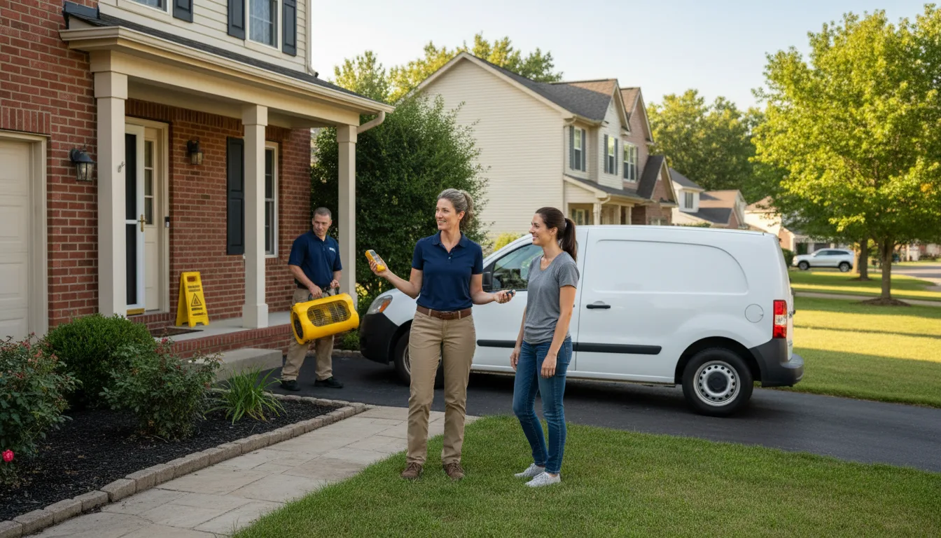 Residential water damage restoration in Silverstreet, SC